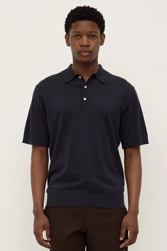 Assembly Henry Knit Polo - True Navy