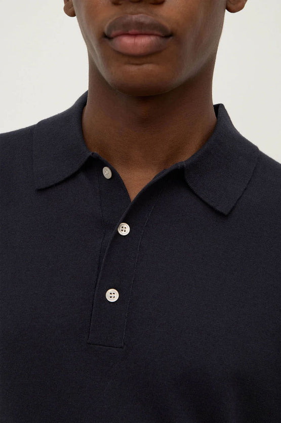 Assembly Henry Knit Polo - True Navy