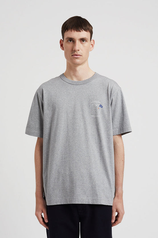 Norse Projects Holger Globe T-Shirt - Grey