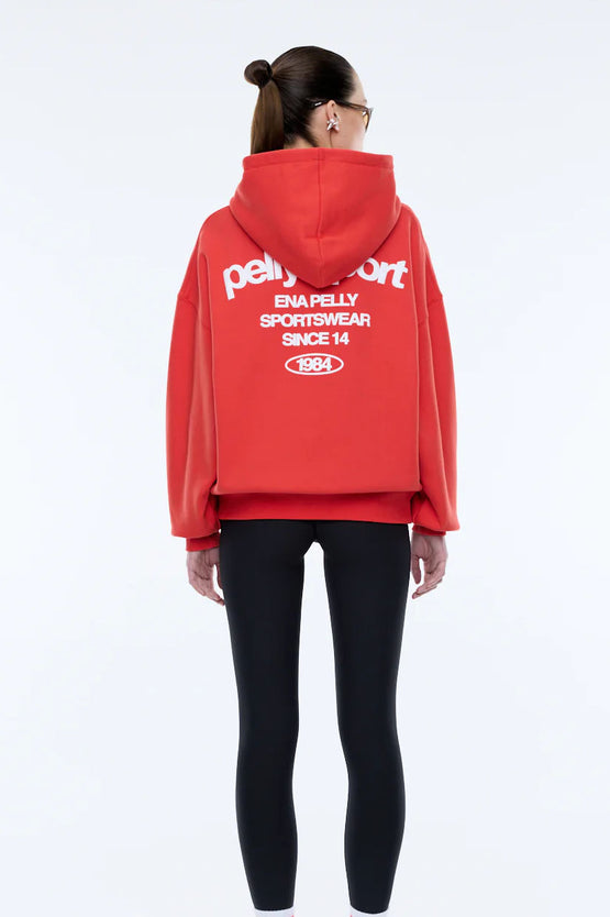 Ena Pelly Sport Hoodie - Flame Red