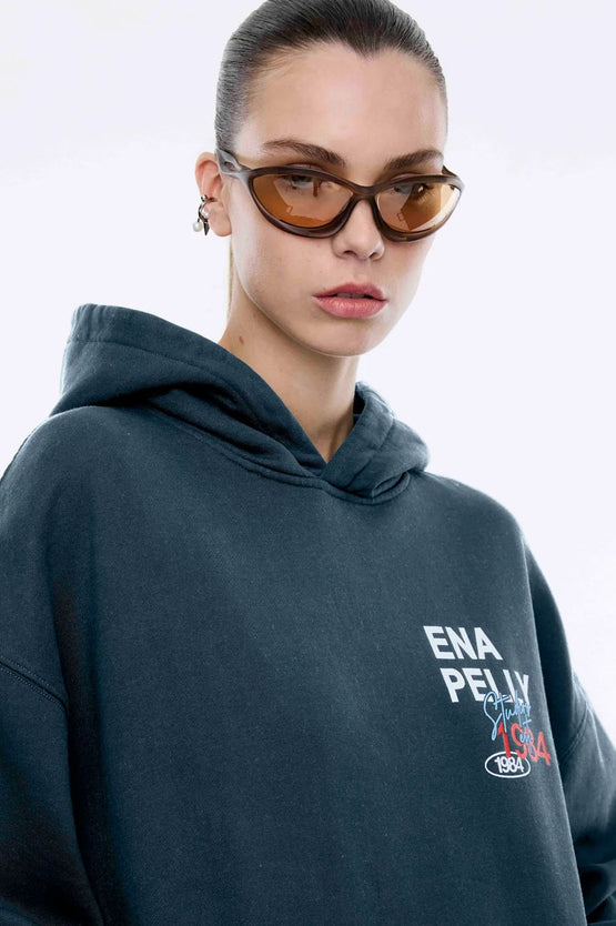 Ena Pelly Script Studio Hoodie - Emerald