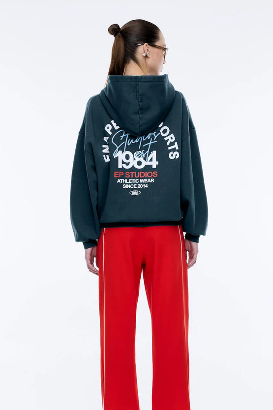 Ena Pelly Script Studio Hoodie - Emerald