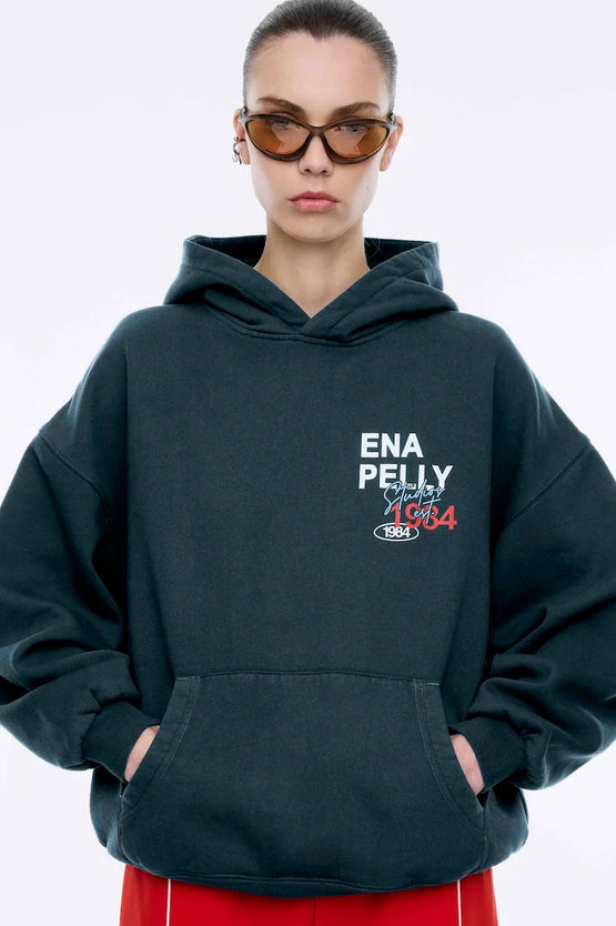 Ena Pelly Script Studio Hoodie - Emerald