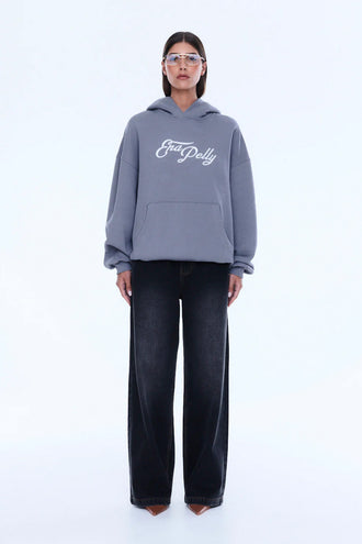 Ena Pelly Cassive Oversized Hoodie - Grey