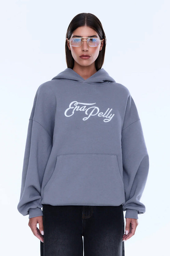 Ena Pelly Cassive Oversized Hoodie - Grey