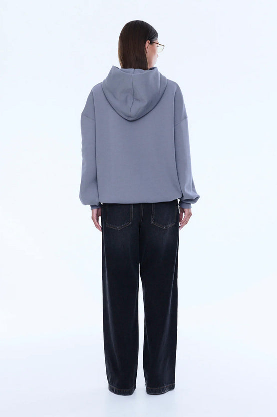 Ena Pelly Cassive Oversized Hoodie - Grey