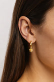 By Charlotte Bloom Within Lotus Hoops - Gold