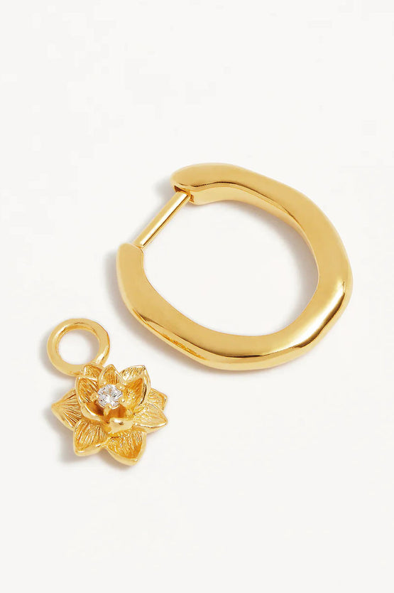 By Charlotte Bloom Within Lotus Hoops - Gold