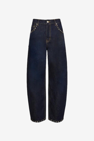 Ruby Icon Studded Jean - Unwashed