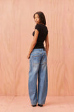Ruby Icon Studded Jean - Midtown Blue