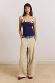 Damson Madder Idelle Jersey Top - Navy