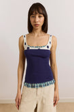 Damson Madder Idelle Jersey Top - Navy