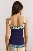 Damson Madder Idelle Jersey Top - Navy