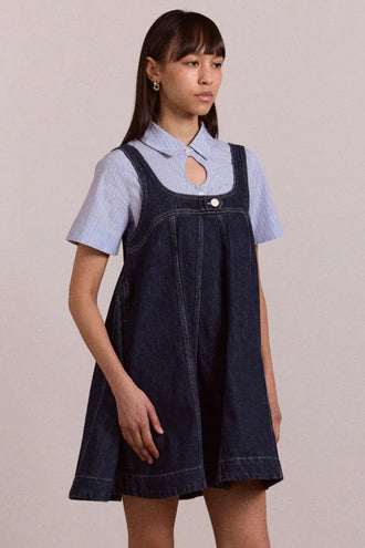 Damson Madder Immy Mini Dress - Denim
