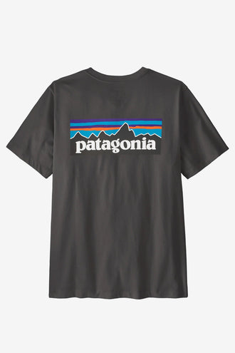Patagonia P-6 Logo T-Shirt - Ink Black