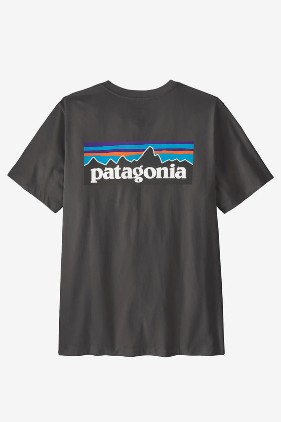 Patagonia P-6 Logo T-Shirt - Ink Black