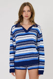 Remain Ivy Polo - Cobalt Stripe