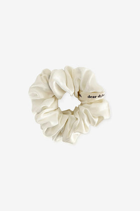Dear Dylan Silk Scrunchie - Ivory