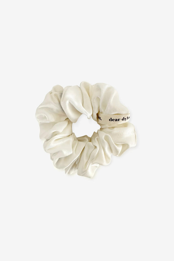 Dear Dylan Silk Scrunchie - Ivory