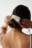 Dear Dylan Silk Scrunchie - Ivory