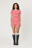 Remain Ivy Tee - Chilli Stripe