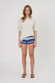 Remain Ivy Shorts - Cobalt Stripe