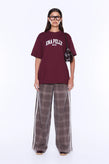 Ena Pelly Ivy Relaxed Tee - Burgundy