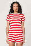 Remain Ivy Tee - Chilli Stripe