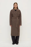 Assembly Ivy Wool Coat - Cocoa Marle