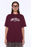 Ena Pelly Ivy Relaxed Tee - Burgundy