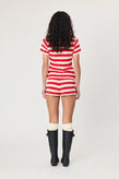Remain Ivy Tee - Chilli Stripe
