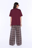 Ena Pelly Ivy Relaxed Tee - Burgundy