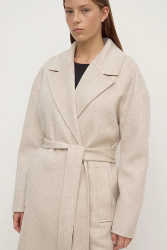 Assembly Ivy Wool Coat - Oat Marle