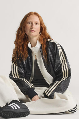 Adidas SST Pleather Jacket - Black