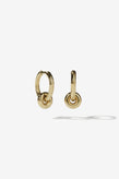 Meadowlark James Charm Earrings - 23K Gold
