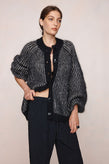 Marle Jasper Cardigan - Black/Greige