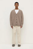 Assembly Jed Wool Cardigan - Sable Marle