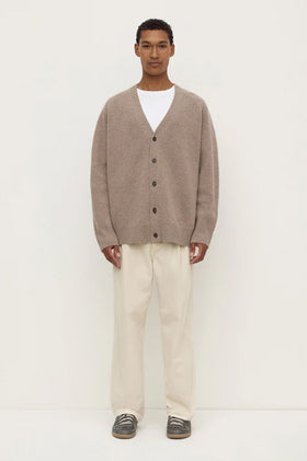 Assembly Jed Wool Cardigan - Sable Marle