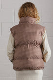 Damson Madder Jennifer Check Puffer - Choc