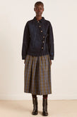 Damson Madder Josie Midi Skirt - Check