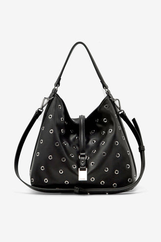 Brie Leon Josie Eyelet Bucket Bag - Black