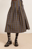 Damson Madder Josie Midi Skirt - Check