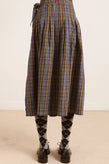 Damson Madder Josie Midi Skirt - Check