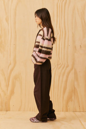 Ruby Josie Cardigan - Neapolitan Stripe