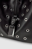 Brie Leon Josie Eyelet Bucket Bag - Black