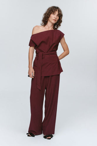Marle Jude Top - Pomegranate