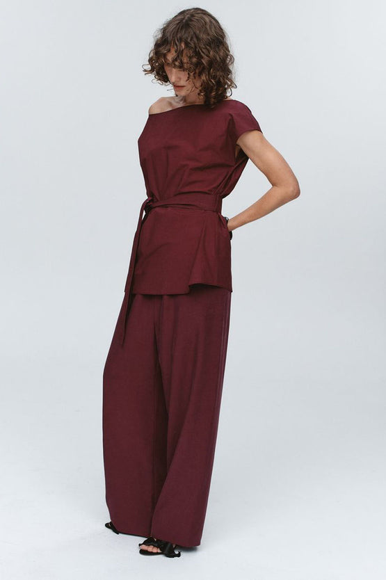 Marle Jude Top - Pomegranate