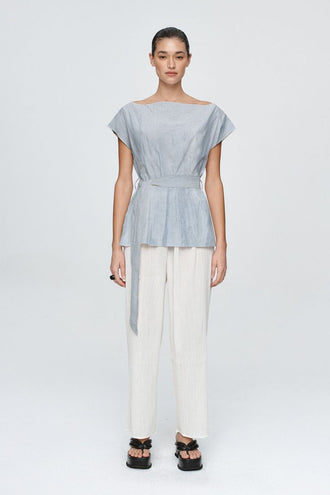 Marle Jude Top - Bleu Stripe