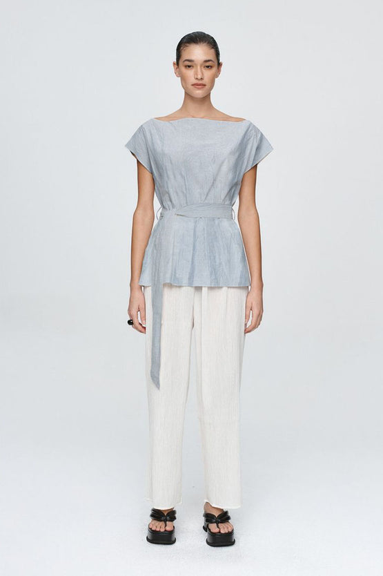 Marle Jude Top - Bleu Stripe
