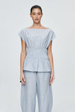 Marle Jude Top - Bleu Stripe